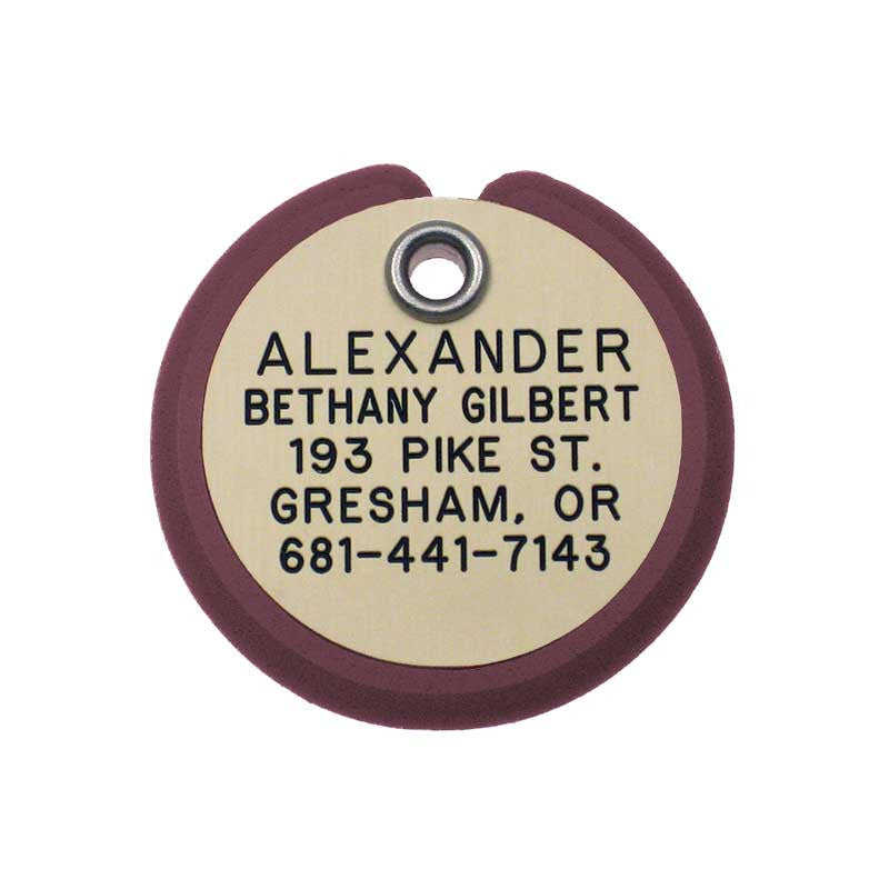 Round Frame Tag, - Lucky Pet